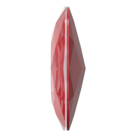 Dreamtime Crystal DC 4487 Large Cushion Cut Square Fancy Stone 27mm Crystal Poppy Red Ignite