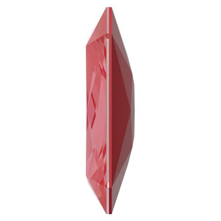 Dreamtime Crystal DC 4627 Large Rectangle Octagon Fancy Stone Crystal Poppy Red Ignite 27x18.5mm