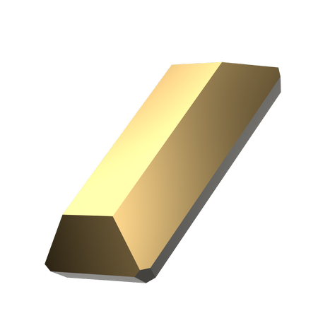 Dreamtime Crystal DC 2510 Baguette Flat Back Crystal Aurum 3.7x1.9mm