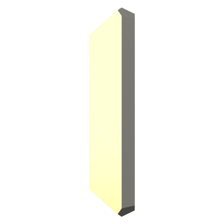 Dreamtime Crystal DC 2510 Baguette Flat Back Crystal Aurum 3.7x1.9mm