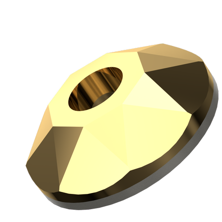 Dreamtime Crystal DC 3188 Lochrosen Crystal Aurum 4mm