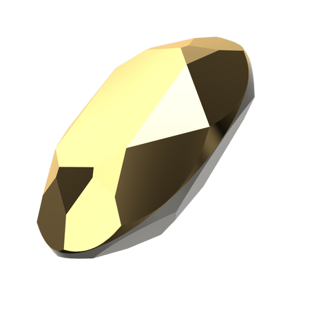 Dreamtime Crystal DC 4120 Oval Fancy Stone Crystal Aurum 8x6mm