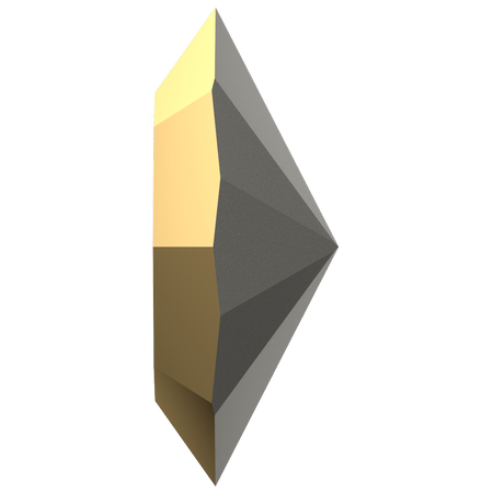 Dreamtime Crystal DC 4228 Navette Fancy Stone Crystal Aurum 4x2mm