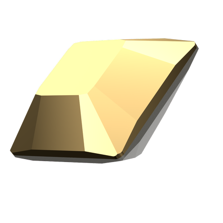 Dreamtime Crystal DC 4428 Square Fancy Stone Crystal Aurum 4mm