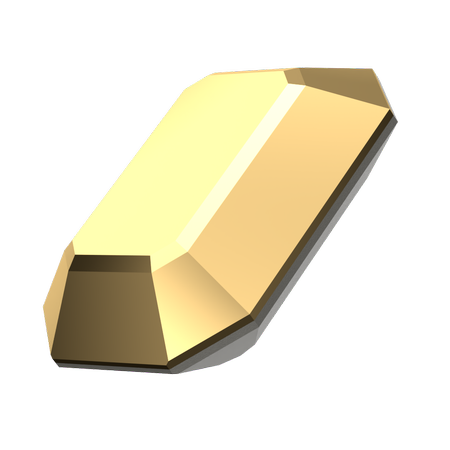 Dreamtime Crystal DC 4610 Rectangle Octagon Fancy Stone Crystal Aurum 14x10mm