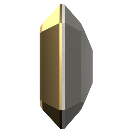 Dreamtime Crystal DC 4610 Rectangle Octagon Fancy Stone Crystal Aurum 14x10mm