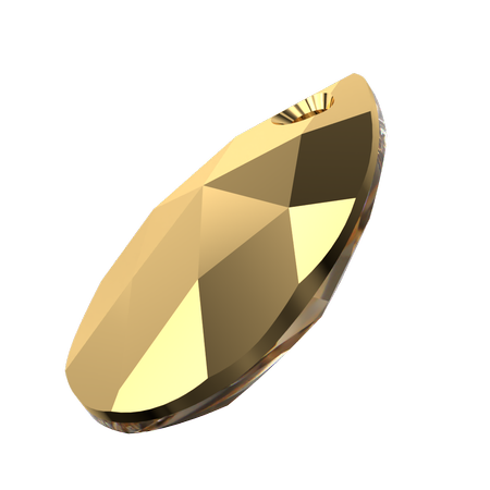 Dreamtime Crystal DC 6106 Pear Shaped Pendant Crystal Aurum 16mm