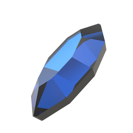 Dreamtime Crystal DC 2200 Navette Flat Back Crystal Bermuda Blue 4x2mm