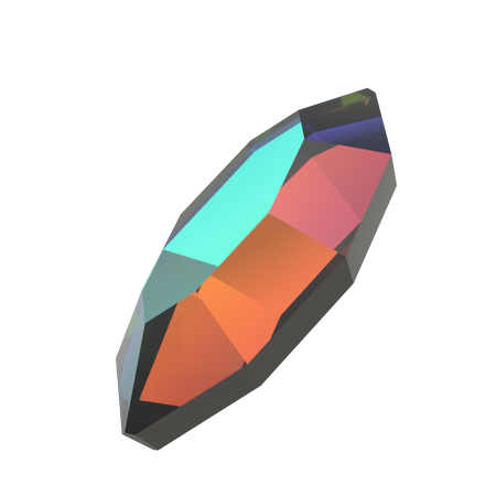 Dreamtime Crystal DC 2200 Navette Flat Back Crystal Vitrail Medium 4x2mm