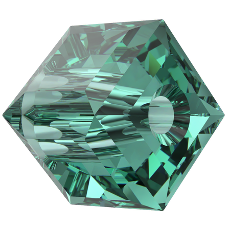 Dreamtime Crystal DC 5601 Cube Beads 4mm ReInvented Caribbean Green
