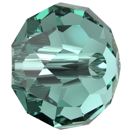 Dreamtime Crystal DC 5040 Briolette Bead ReInvented Caribbean Green  6mm