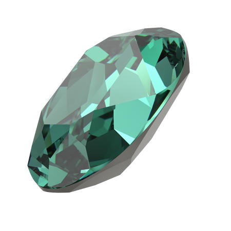 Dreamtime Crystal DC 4120 Oval Fancy Stone ReInvented Caribbean Green 8x6mm