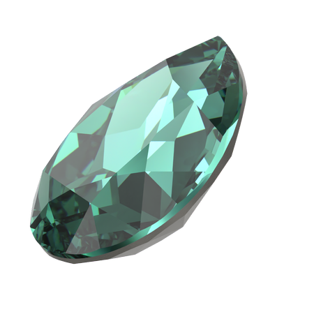 Dreamtime Crystal DC 4320 Pear Shaped Fancy Stone ReInvented Caribbean Green 8x6mm