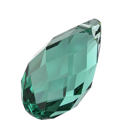 Dreamtime Crystal DC 6010 Briolette Pendant ReInvented Caribbean Green 13.6.5mm