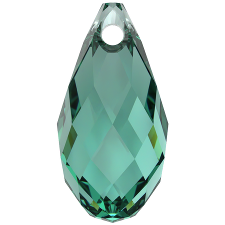 Dreamtime Crystal DC 6010 Briolette Pendant ReInvented Caribbean Green 13.6.5mm