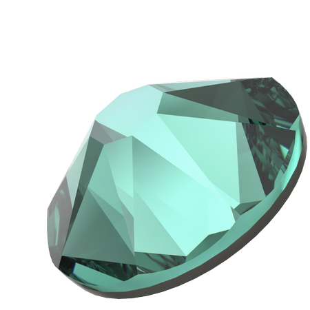 Dreamtime Crystal DC 2088 Flat Back Rhinestone ReInvented Caribbean Green SS34