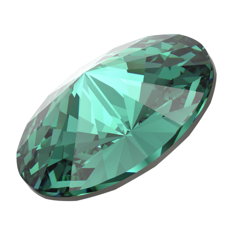 Dreamtime Crystal DC 1122 Rivoli Round Stone ReInvented Caribbean Green SS47