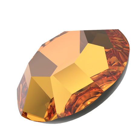 Dreamtime Crystal DC 2000 Flat Back Rhinestone Flat Back Dark Orange SS3