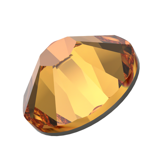 Dreamtime Crystal DC 2058 Flat Back Rhinestone Dark Orange SS5