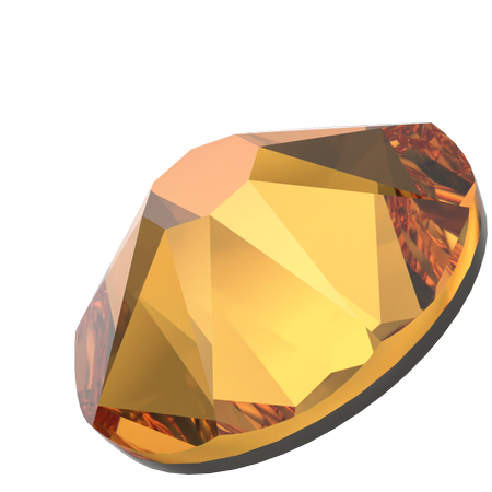 Dreamtime Crystal DC 2088 Flat Back Rhinestone Dark Orange SS34