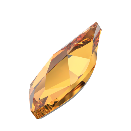 Dreamtime Crystal DC 2205 Flame Flat Back Dark Orange 14mm