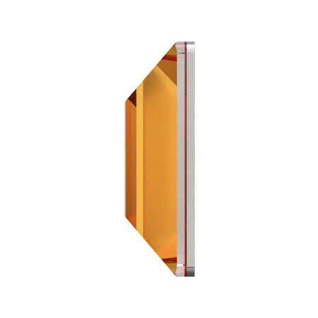 Dreamtime Crystal DC 2400 Square Flat Back Dark Orange 4mm