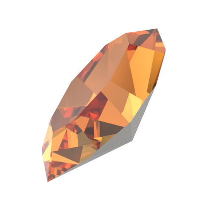 Dreamtime Crystal DC 4228 Navette Fancy Stone Dark Orange 6x3mm