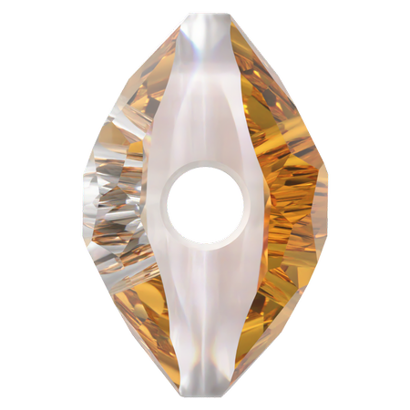 Dreamtime Crystal DC 5034 Thin Round Bead Dark Orange 6mm