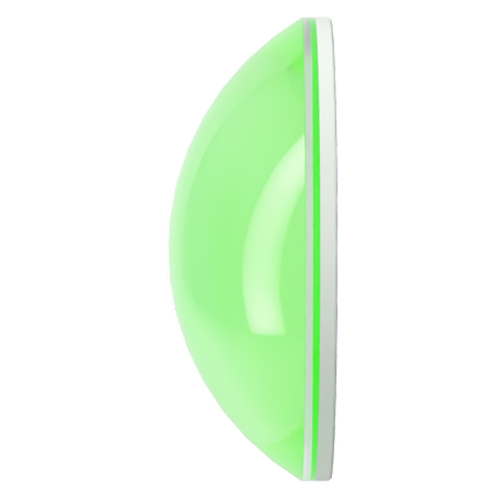 Dreamtime Crystal DC 2080 Flat Back Pearl Cabochon Crystal Electric Green Ignite SS10