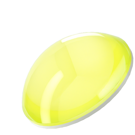 Dreamtime Crystal DC 2080 Flat Back Pearl Cabochon Crystal Electric Yellow Ignite SS10