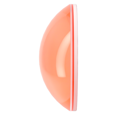 Dreamtime Crystal DC 2080 Flat Back Pearl Cabochon Crystal Electric Orange Ignite SS16