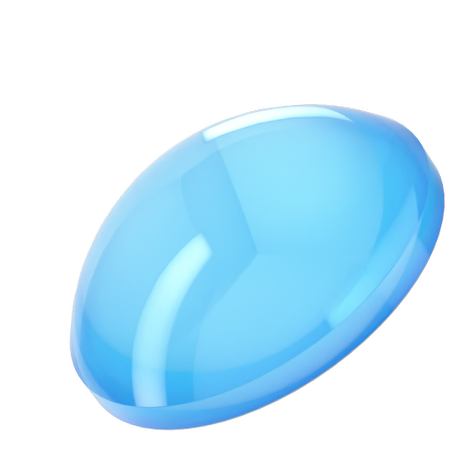 Dreamtime Crystal DC 2080 Flat Back Pearl Cabochon Crystal Electric Blue Ignite SS20