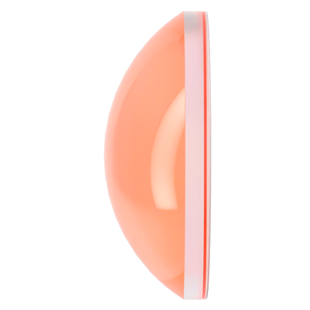 Dreamtime Crystal DC 2080 Flat Back Pearl Cabochon Crystal Electric Orange Ignite SS20