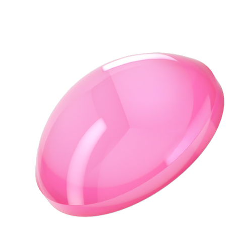 Dreamtime Crystal DC 2080 Flat Back Pearl Cabochon Crystal Electric Pink Ignite SS20