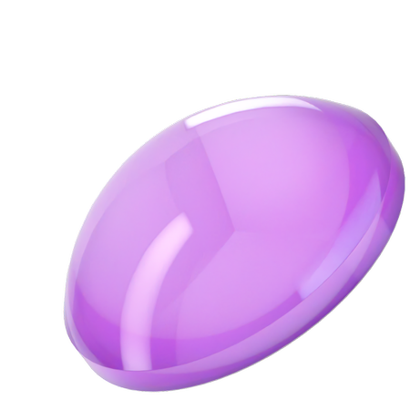 Dreamtime Crystal DC 2080 Flat Back Pearl Cabochon Crystal Electric Violet Ignite SS20