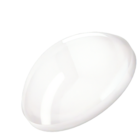 Dreamtime Crystal DC 2080 Flat Back Pearl Cabochon Crystal Electric White Ignite SS20