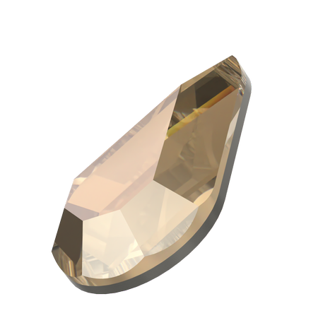 Dreamtime Crystal 2300 Pear Shape Hotfix Crystal Bronze 8x4.8mm