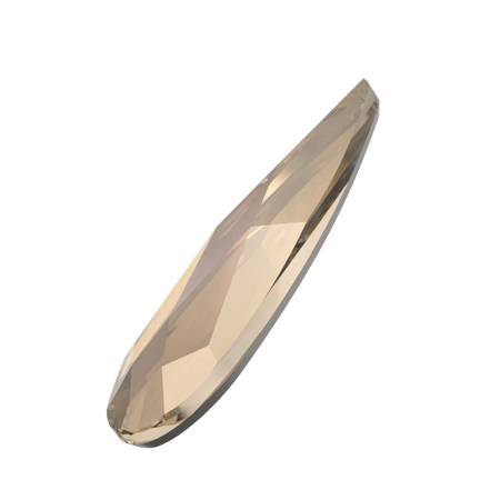 Dreamtime Crystal DC 2304 Raindrop Flat Back Crystal Bronze 10x2.8mm