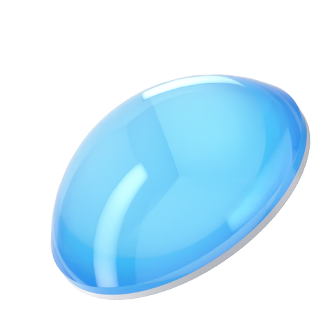 Dreamtime Crystal DC 2080 Flat Back Pearl Cabochon Crystal Electric Blue Ignite SS34