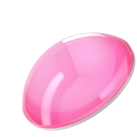 Dreamtime Crystal DC 2080 Flat Back Pearl Cabochon Crystal Electric Pink Ignite SS34