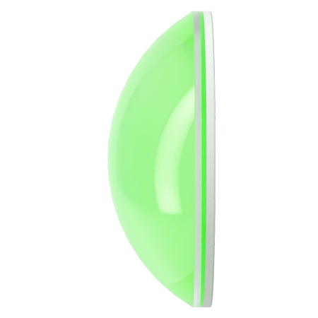 Dreamtime Crystal DC 2080 Flat Back Pearl Cabochon Crystal Electric Green Ignite SS34