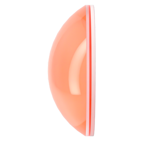 Dreamtime Crystal DC 2080 Flat Back Pearl Cabochon Crystal Electric Orange Ignite SS34