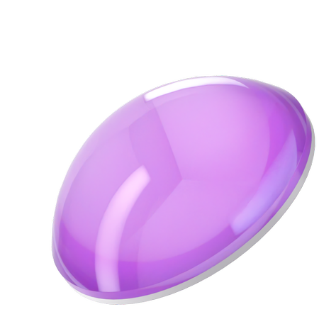 Dreamtime Crystal DC 2080 Flat Back Pearl Cabochon Crystal Electric Violet Ignite SS34