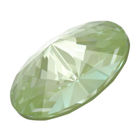 Dreamtime Crystal DC 1122 Rivoli Round Stone Crystal Paradise Green Lux MM12