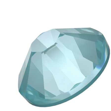 Dreamtime Crystal DC 2058 Flat Back Rhinestone Crystal Paradise Blue Lux SS9