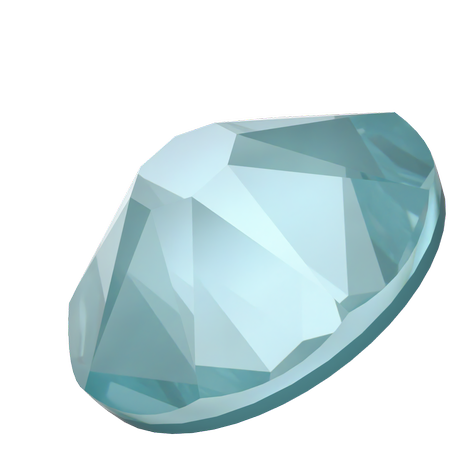 Dreamtime Crystal DC 2088 Flat Back Rhinestone Crystal Paradise Blue Lux SS30