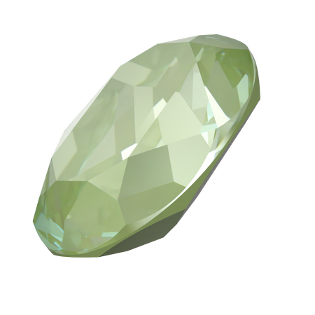 Dreamtime Crystal DC 4120 Oval Fancy Stone Crystal Paradise Green Lux 14x10mm