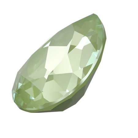 Dreamtime Crystal DC 4320 Pear Shaped Fancy Stone Crystal Paradise Green Lux 14x10mm