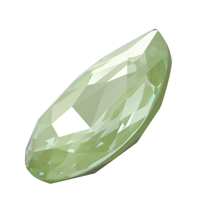 Dreamtime Crystal DC 4327 Large Pear Shaped Fancy Stone Crystal Paradise Green Lux 30x20mm