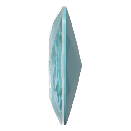 Dreamtime Crystal DC 4487 Large Cushion Cut Square Fancy Stone 27mm Crystal Paradise Blue Lux